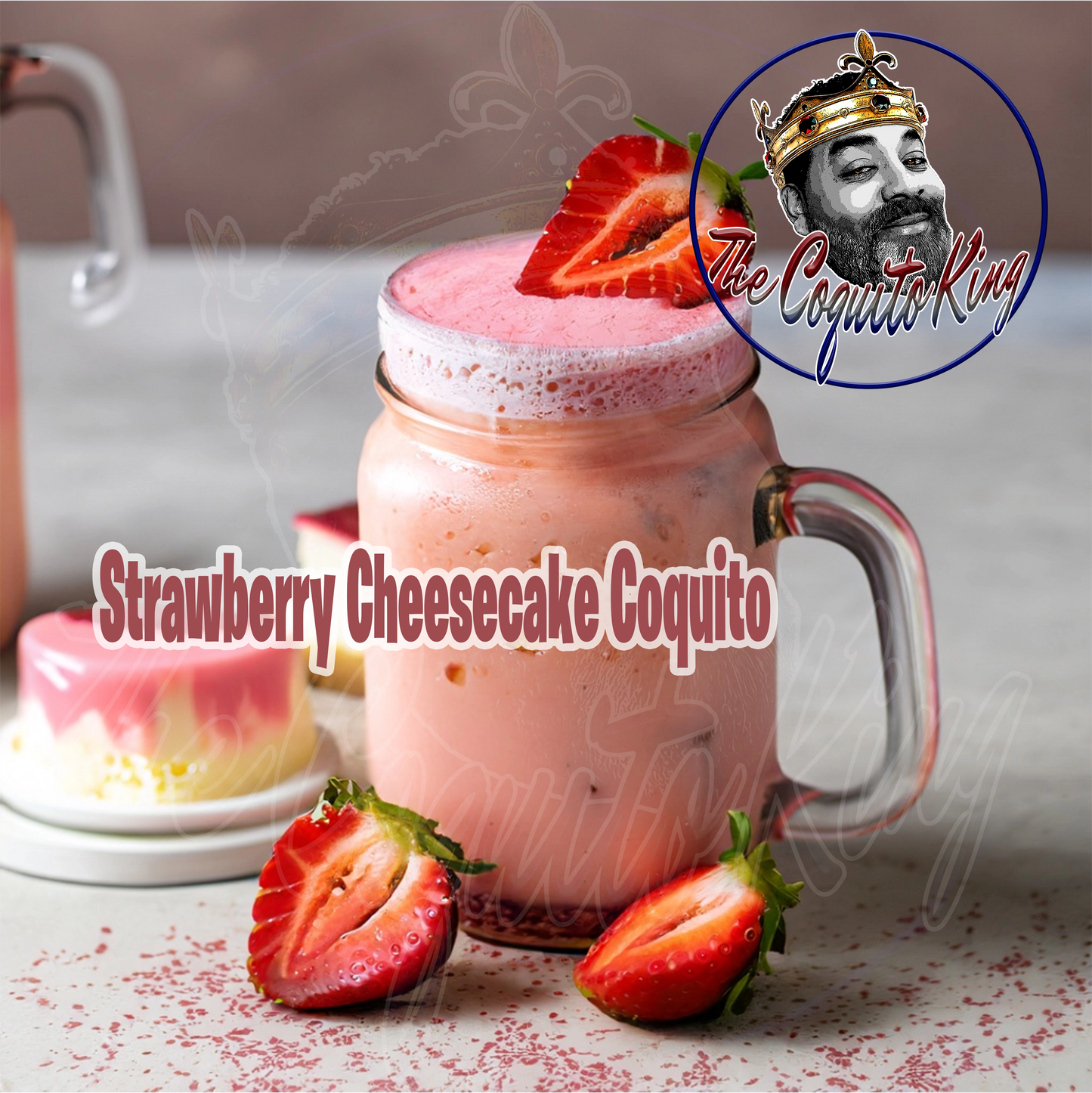 Strawberry Cheesecake Coquito Recipe
